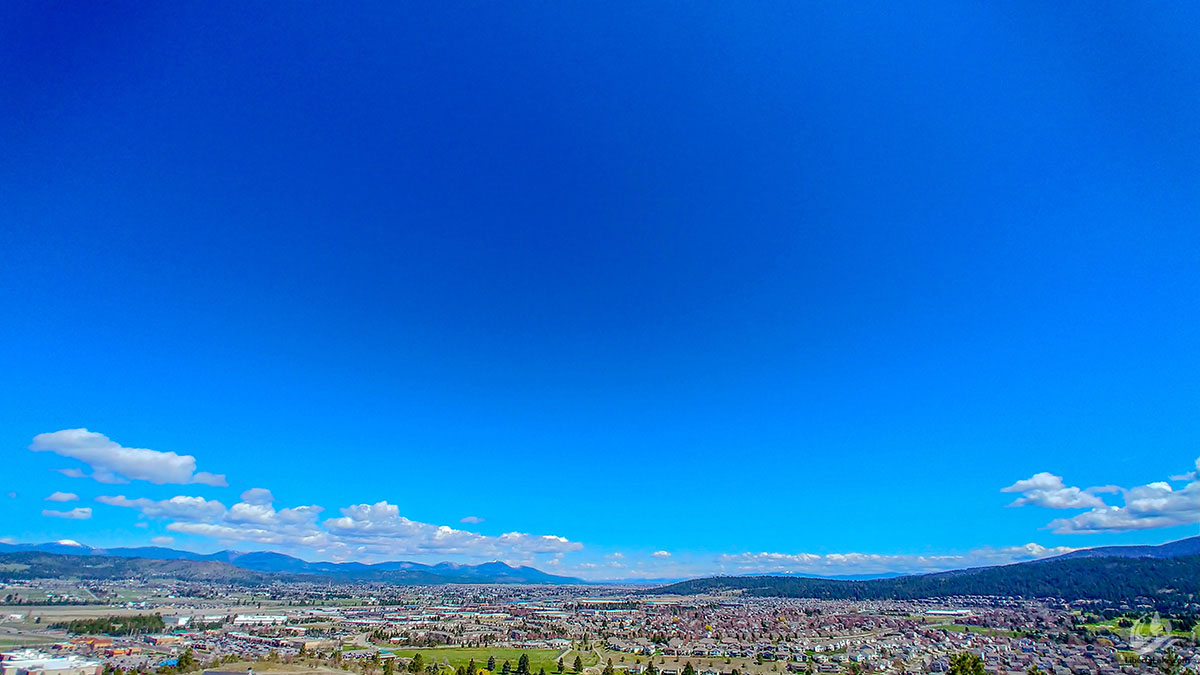 Liberty Lake with blue sky