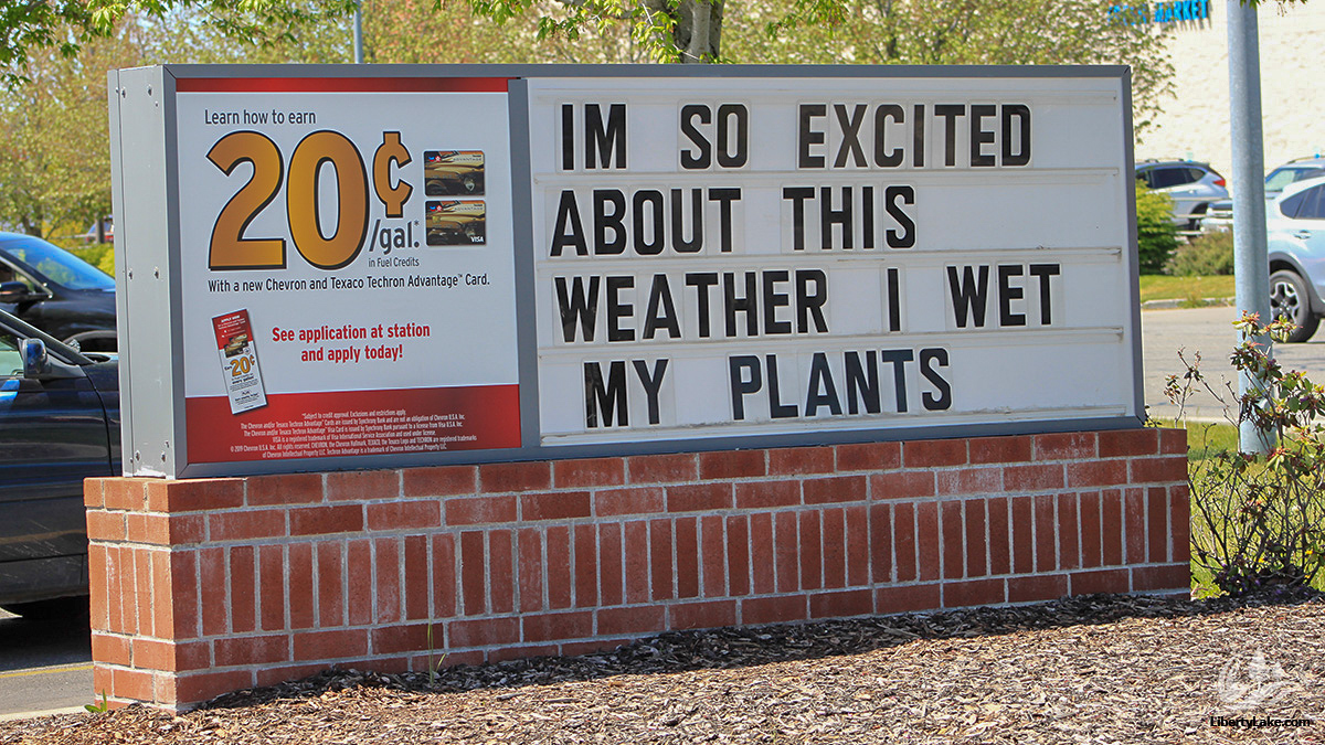 Chevron station pun