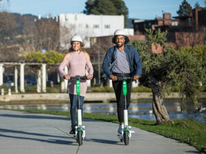 Lime electric scooter sharing